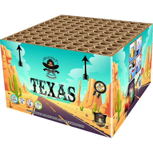 Πυροτεχνήματα 100 εναέριες βολές TEXAS